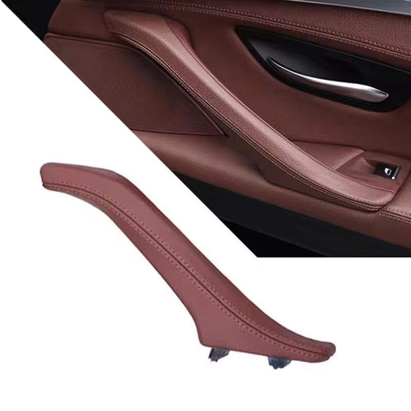 Compatible Interior Door Leather Handle for 2010-2017 BMW 5 Series F10/F11/F18 520i/523i