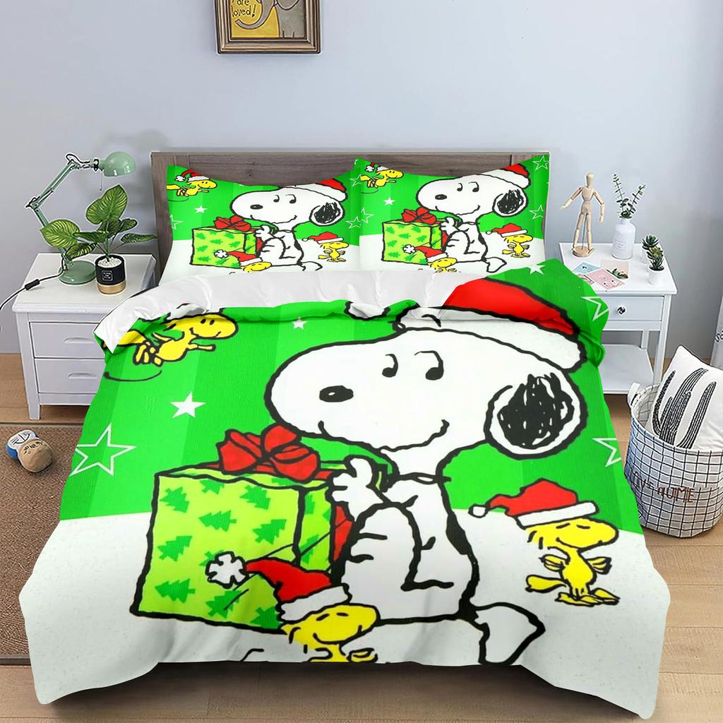 Anime Duvet Cover Set Comforte Printed Cartoon Twin Size Bedding Sets Christmas Gifts 3-piece