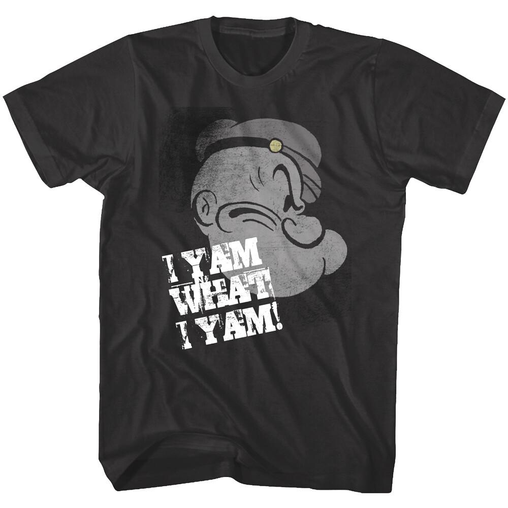 Popeye Shadows What I Yam Men T Shirt S