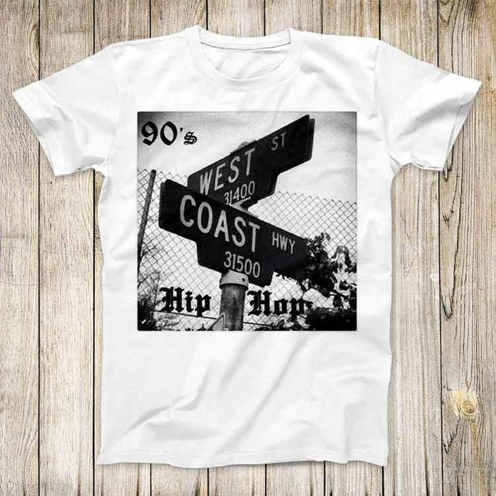 West Coast T-SHirt, California Gift Gangsta Rap Hip Hop, Unisex Shirt