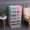 Multi-Color Flip-Top Shoe Storage Box - Dustproof & Moisture-Proof, Stackable PP Plastic Shoe Rack