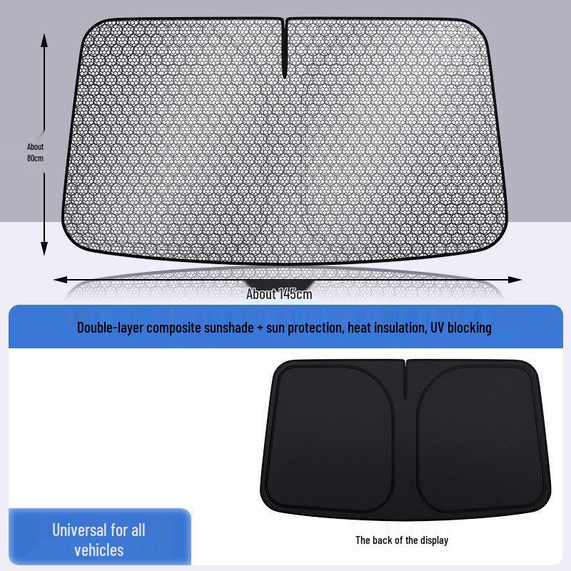 Graphene Car Sunshade: Blackout Windshield Curtain & Heat Insulation Cover