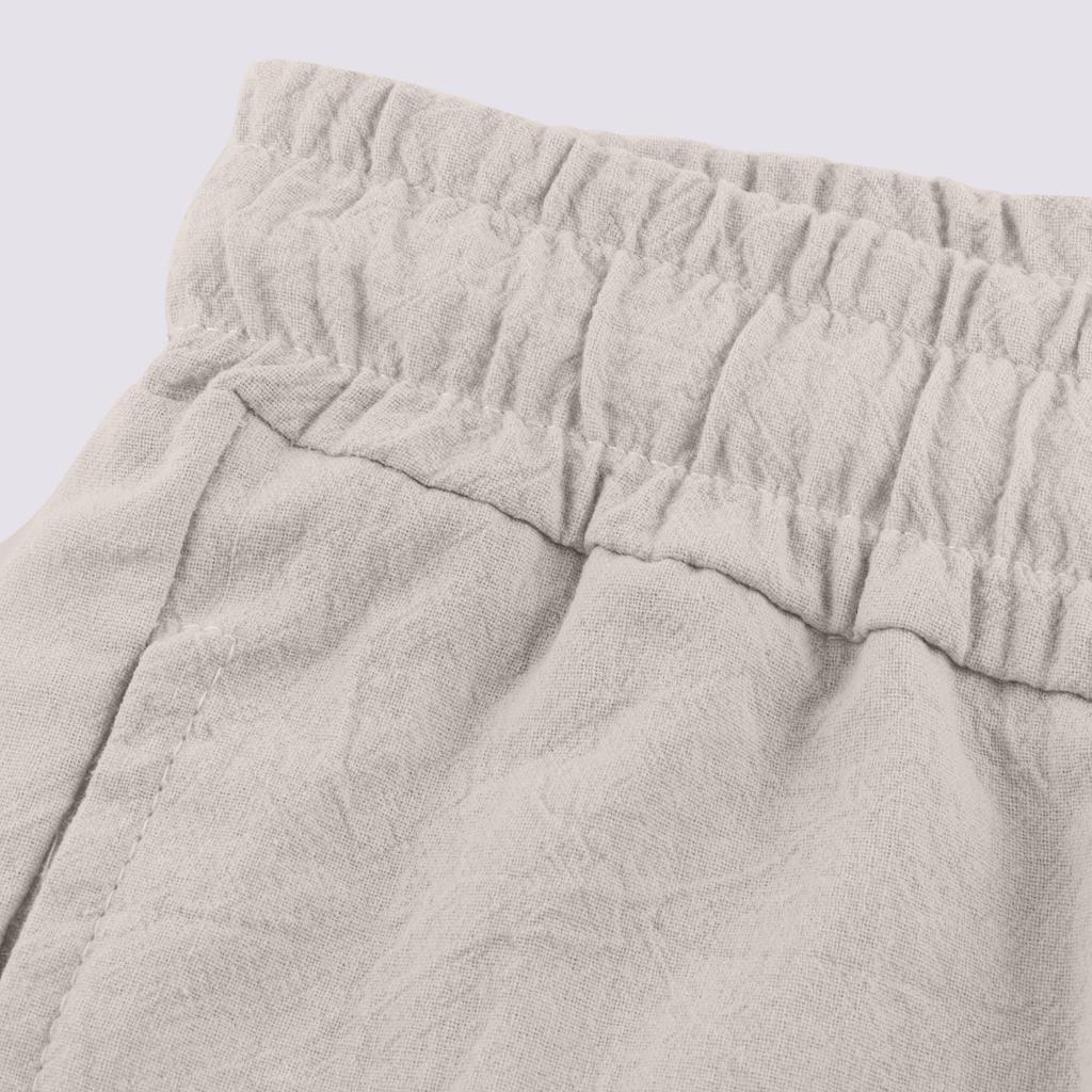 Linen Clothing For Men Natural Linen Pants For Men Contemporary Comfortable Quality Soft Linen Pocket Color Shorts