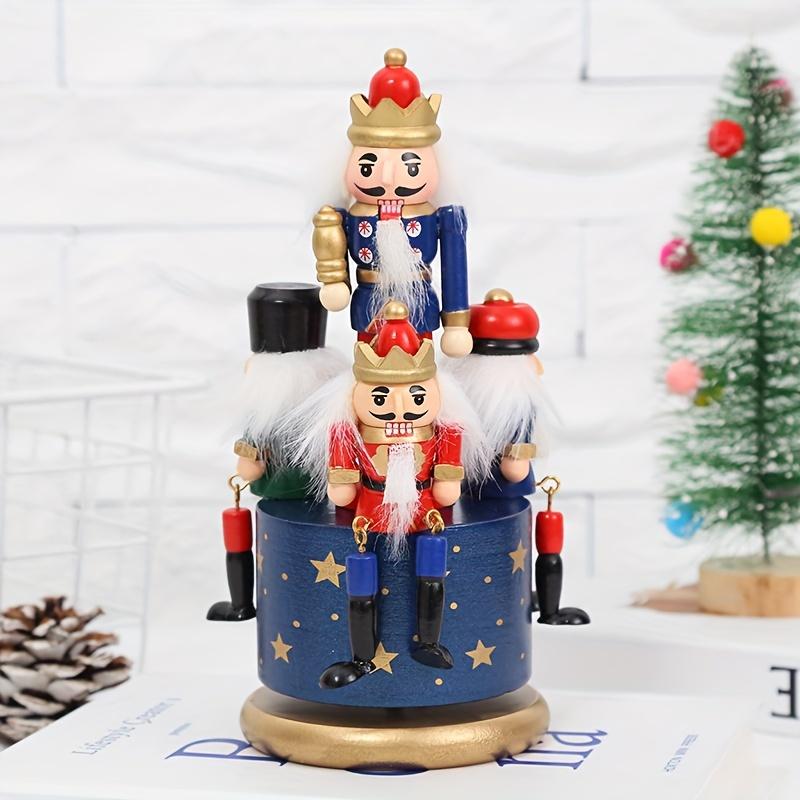 1pc Nutcracker Music Box, Puppet Soldier Ornament, Home Living Room Decoration, Music Box Gift