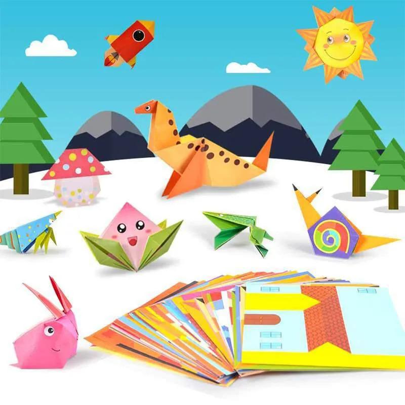 54 Pages of Montessori Toys Cartoon Animal Origami Handicrafts Children's Craft Toys Children's Educational Toy Gifts