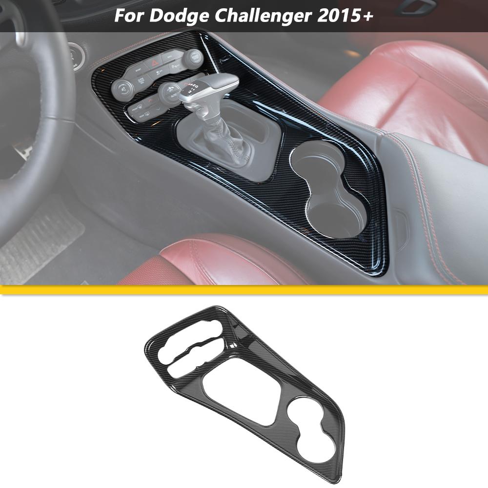Produktbild von KUNGKIC Kohlefaser Lenkrad-Abdeckung Für Dodge Challenger 2015-2020 – Dekorativer Aufkleber Für Schalter