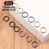 G23 Titanium Nose Rings Mixed Color Body Clips Hoop For Women Men Cartilage Piercing Jewelry Segment Lip Ear L Ring Hoop