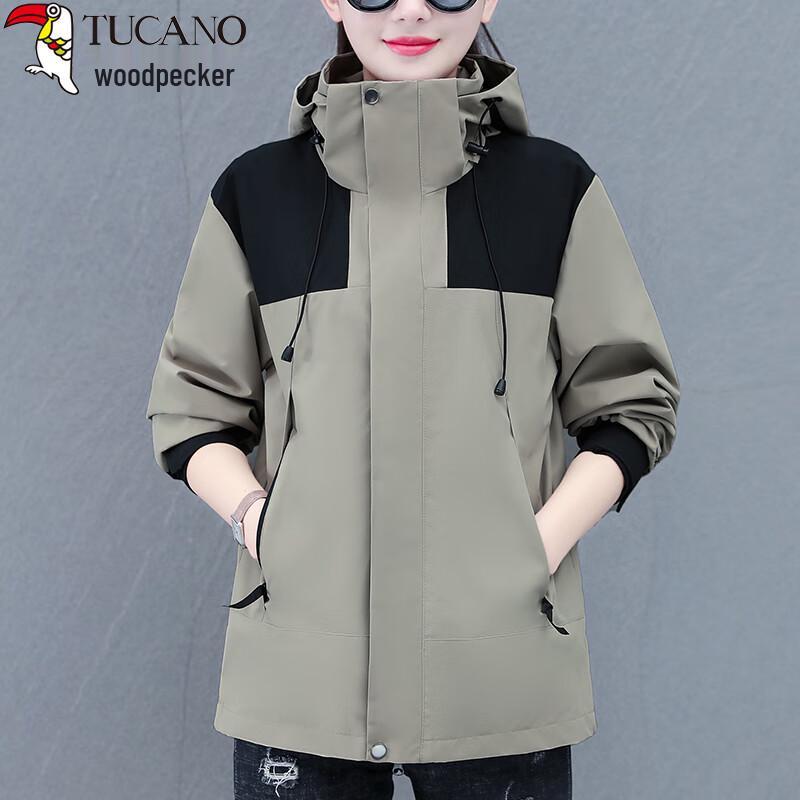 Woodpecker Women s Casual Hooded Autumn/Winter Jacket M