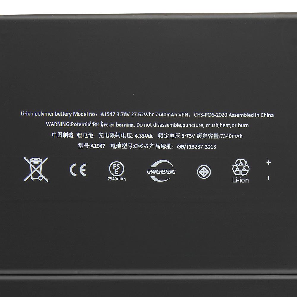 Tablet Battery For iPad 6 iPad6 A1547 Ipad Air 2 Replacement Battery With Free Tools 7340mAh