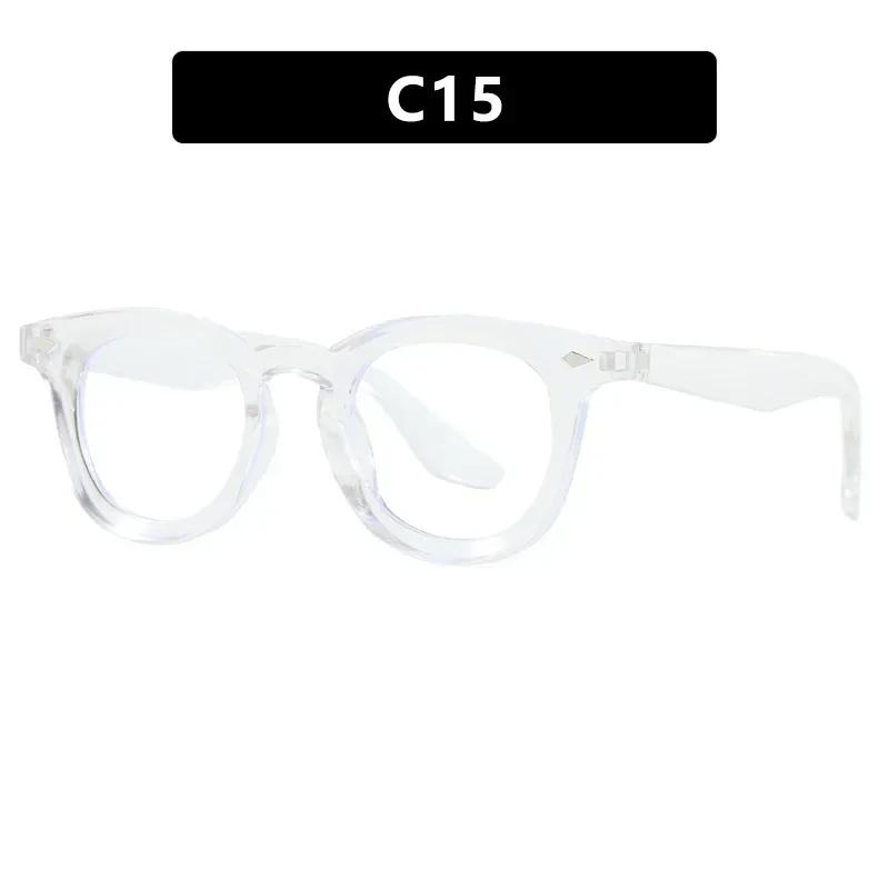 

Ретро Круглые Мужские Солнцезащитные Очки Модные Прозрачные Океанические Линзы Защита UV400 Женские Трендовые Солнцезащитные Очки с Заклепками