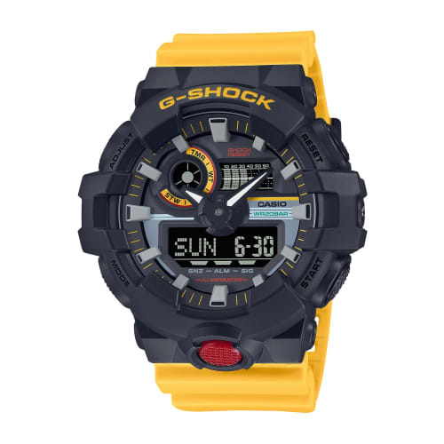 

Casio G-Shock Watch, Mix Tape Series, GA-700MT-1A9JF, Men s, Yellow, Web Exclusive