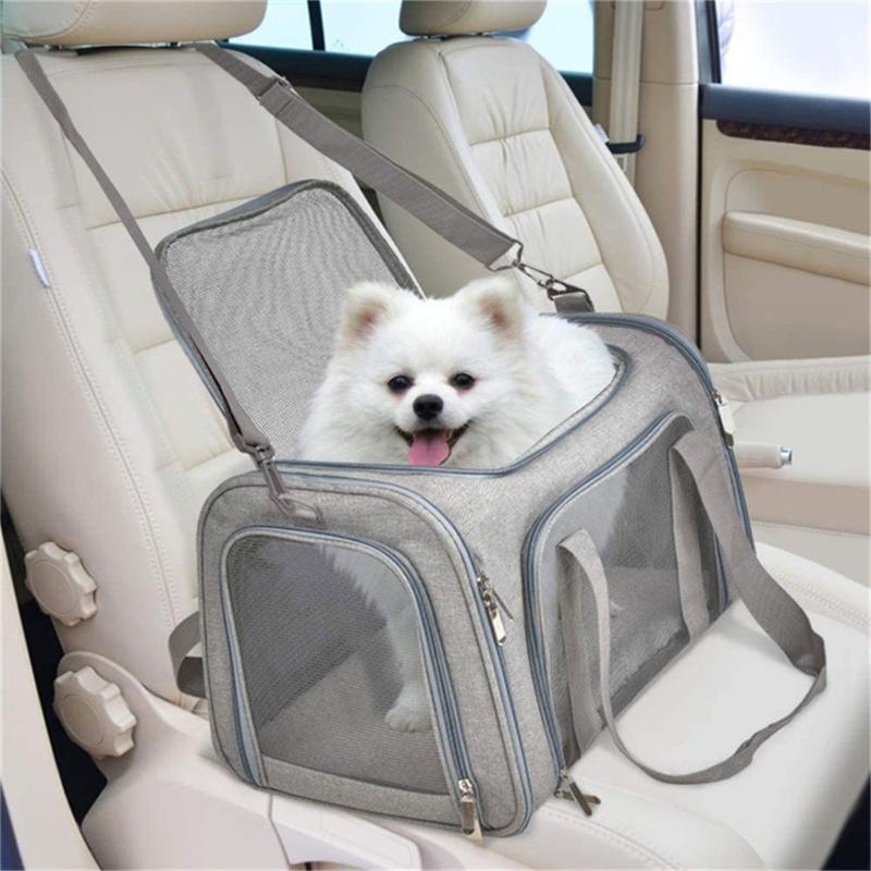 Pet Tote Carrier Bag, Portable Pet Bag Go-out Bag Travel for Puppies Outdoor Travel Portable Soft Shoulder Bag