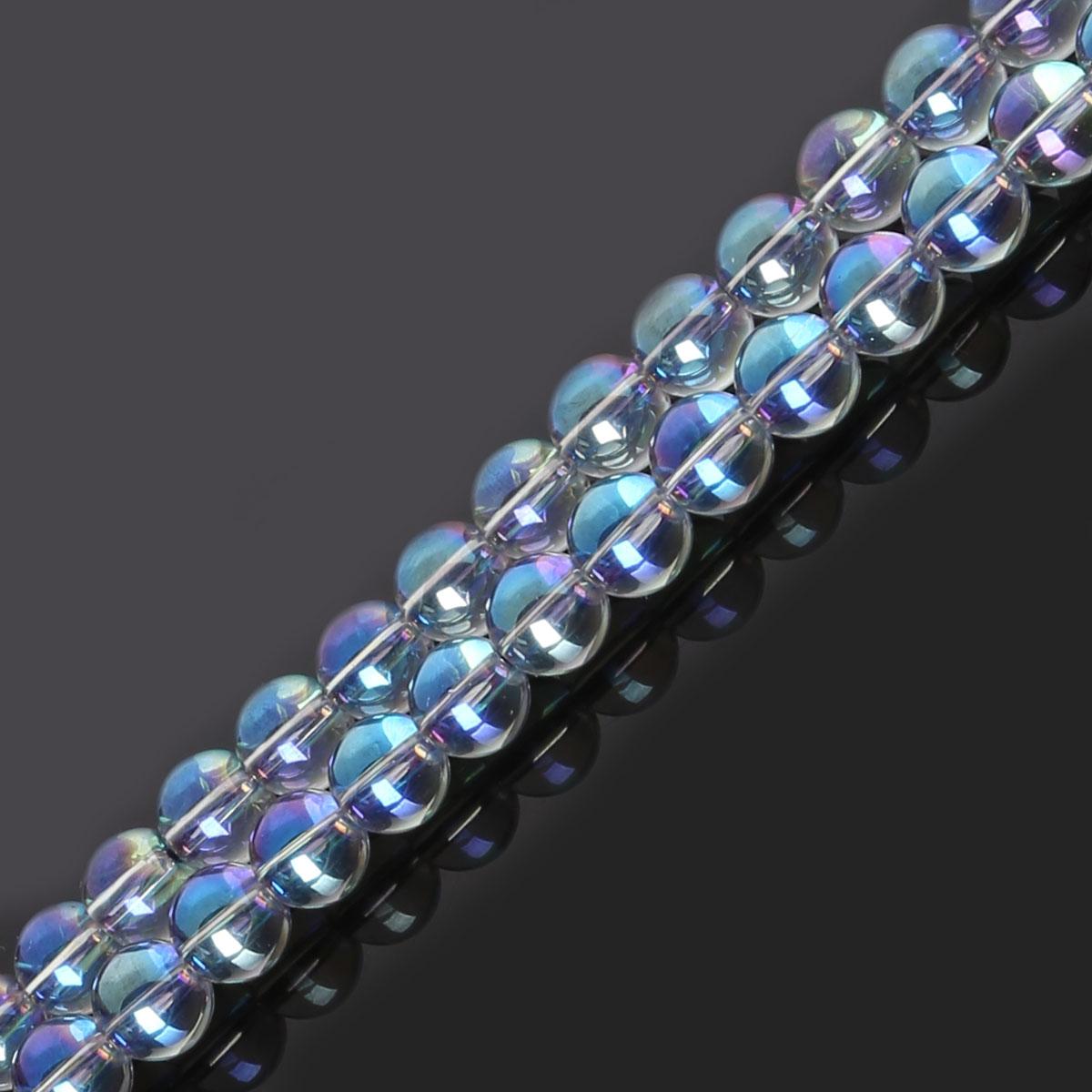 

4-12 мм хрустальное стекло гладкие бусины-шармы для ожерелья DIY изготовления ювелирных изделий 8mm 48pcs фиолетовый