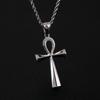 Shiny Golden Stainless Steel Cross Pendant for Men Women Polished 45-60cm Necklace Trendy Party Jewelry Gothic Accessories Gift