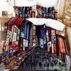 3D Print New York City Nachtzicht Beddengoed Set Dekbedovertrek Bedset Dekbedovertrek Kussensloop Dekbed King Queen Size Jongens Volwassene