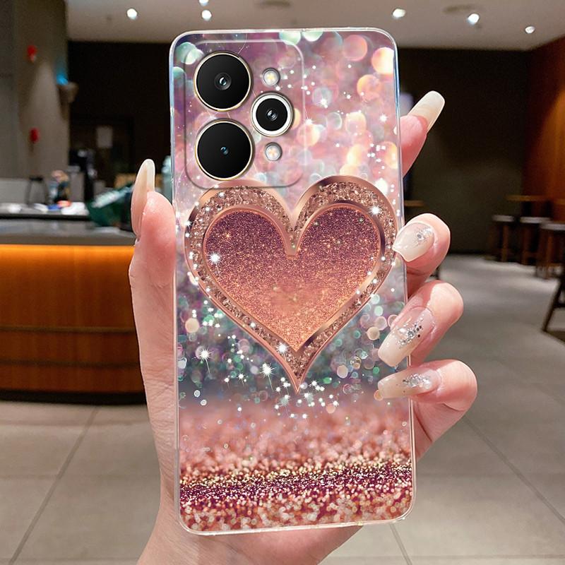 For Realme 15 Pro 15T 5G Elegant Flower Butterfly Bow Phone Funda Cover RMX5106 RMX5101 Soft Silicone Transparent TPU Jelly Case