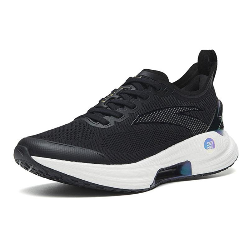 Anta Gen 3.0 Shock Absorbers Slip Resistant, Abrasion Resistant, Breathable Low Top Running Shoes Women's Black Sneakers 122245580S-1