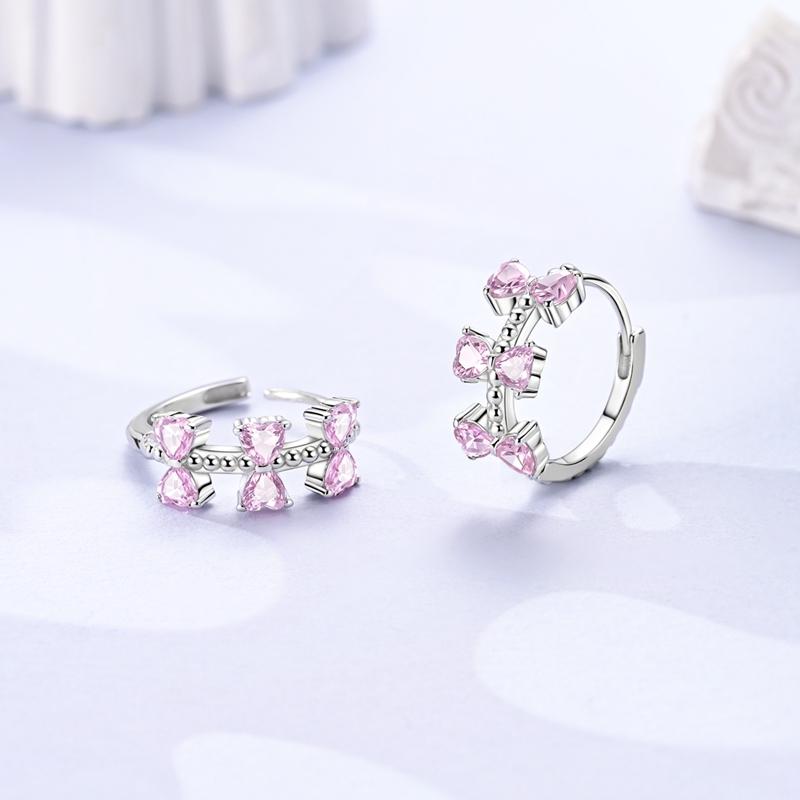Sweet Bow Earrings for Women Girls Trendy Fashion Jewelry High Quality Dainty Elegant Gift