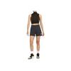 Jordan Solid Color Stand Collar Zip-Up Sleeveless Cropped Fitness Top Women Tops Black DV4870-010