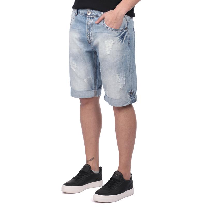 Pantalones vaqueros informales para hombre, Capri con agujeros rasgados,  estilo Hip Hop, color gris y azul, a la altura de la pantorrilla, para  verano, 2020|fashion jeans men|jeans fashion menjeans men - AliExpress