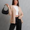 Women Autumn Winter  Wardrobe Staple solid color  Loose Cardigan Sweater Coat