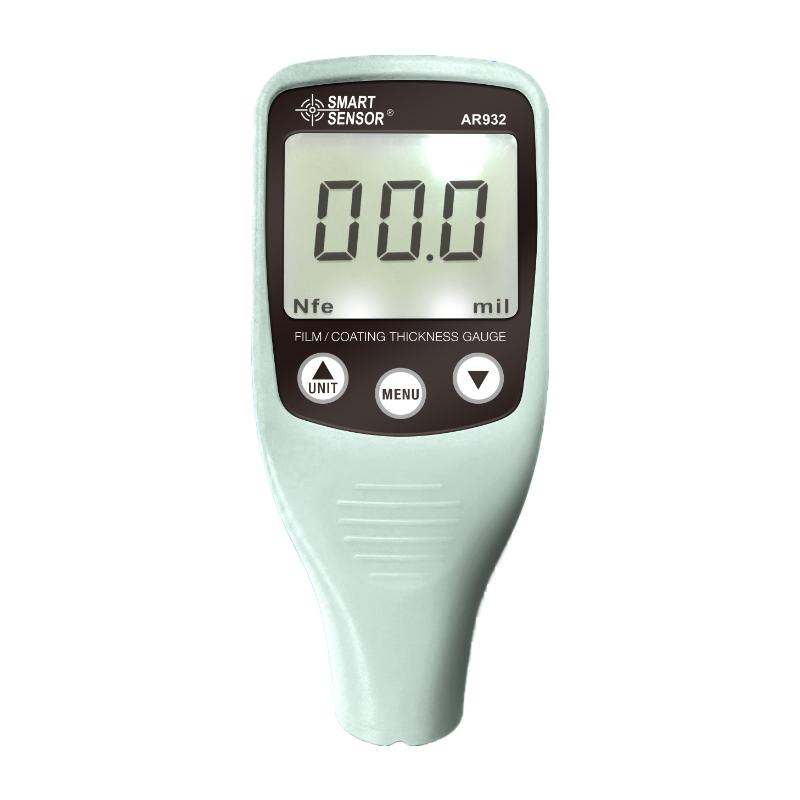 Digital Film Coating Thickness Gauge Car Paint Meter With LCD Backlight Paint Electroplated Coating Measurement Instrument белый