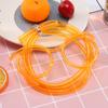 Silly Straw Glasses Fun Loop Drinking Straw Eye Glasses for Kids Party (Orange)