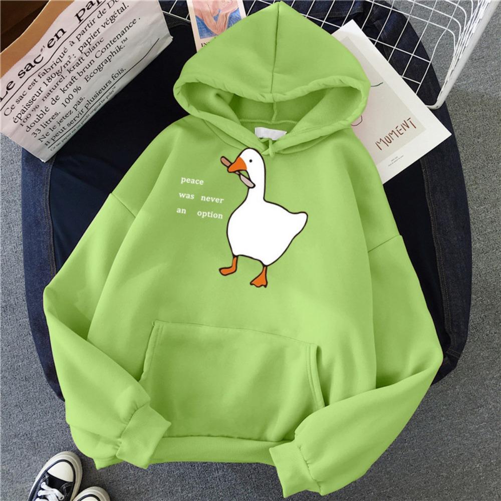 

Peace Was Never An Option Goose Print Women Hoodies Fashion Hoody Creativity Hoody Street Pocket Men Hoodie Unisex Clothing XL
