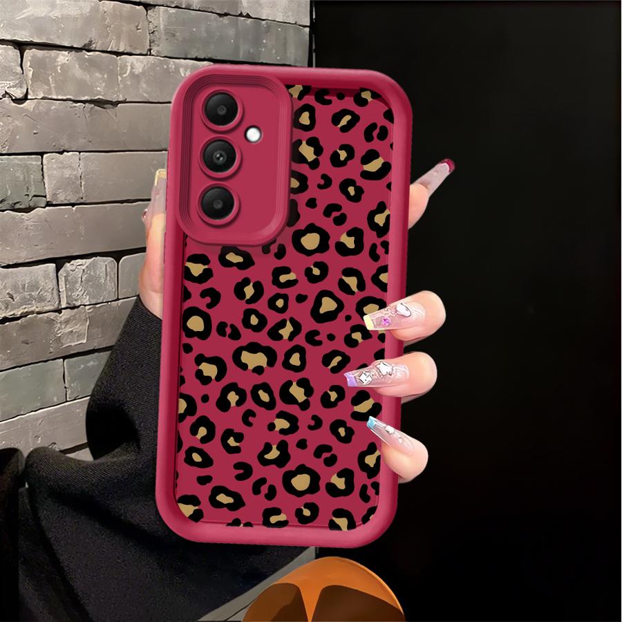 Case for Samsung Galaxy A50 A13 A30 A15 A11 A06 A12 A07 A05 A20 A16 A04 A17 A14 Phone Cover Leopard Print Art