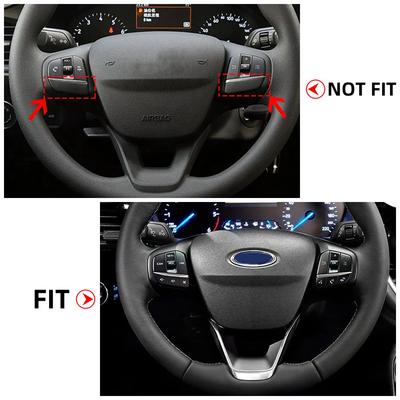 Per Ford Fiesta MK8 2017-2019 Focus 4 MK4 2019-2025 Rivestimento Pannello Volante Cornice Decorazione Adesivo Copertura Accessori