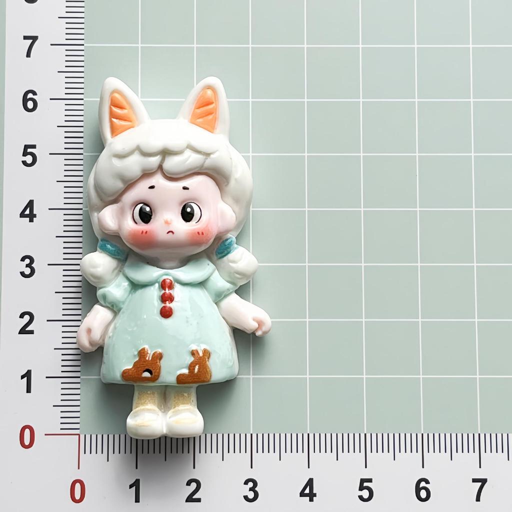 Big Card Rabbit Ear Hat DIY Resin Accessories for Phone Cases, Hair Clips, Refrigerator Stickers, and Ornaments