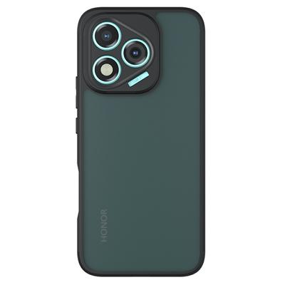 For Honor 400 Lite 5G Case Skin-Touch TPU + PC Matte Phone Back Cover, Transparent Black