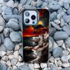 Luxury Sunset Island Scenery Phone Case for iphone 13 Mini 12 11 Pro Max 15 14 Pro Max Plus Landscape Matte Laser Covers Fundas