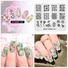 kads Flower 037 Pattern Stamping Plates Nail Print Tools Manicure Template DIY Decoration Tools Stamp Plate