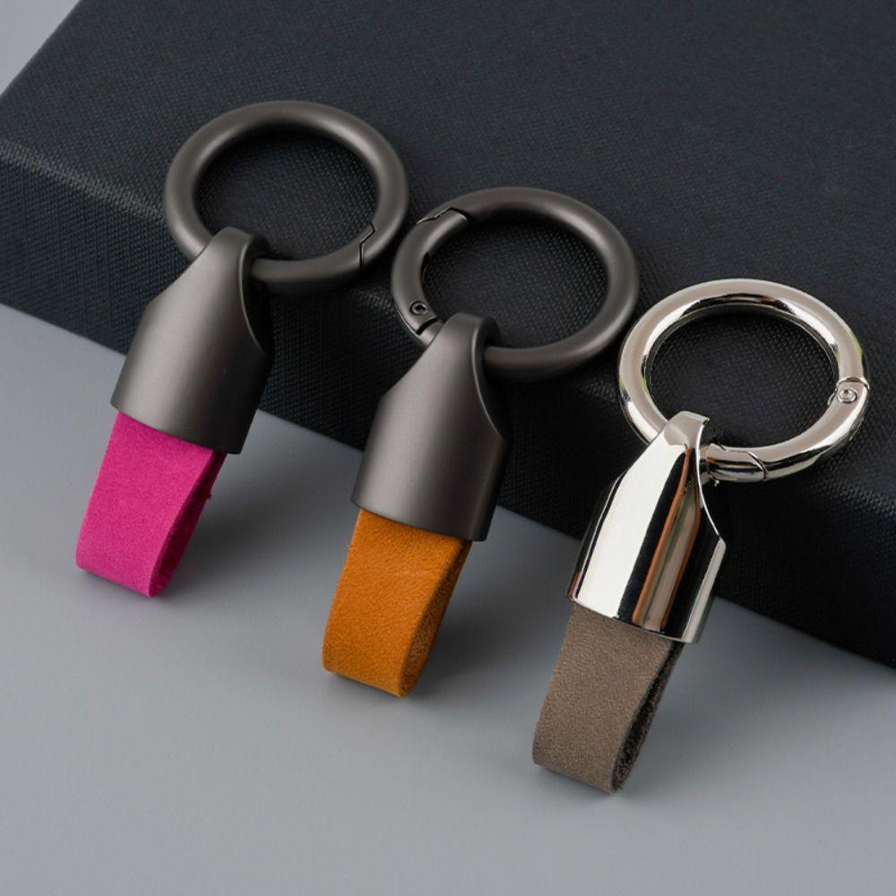 Pendant Car Key Chain Leather Keychain Fashion Car Key Ring  Accessories