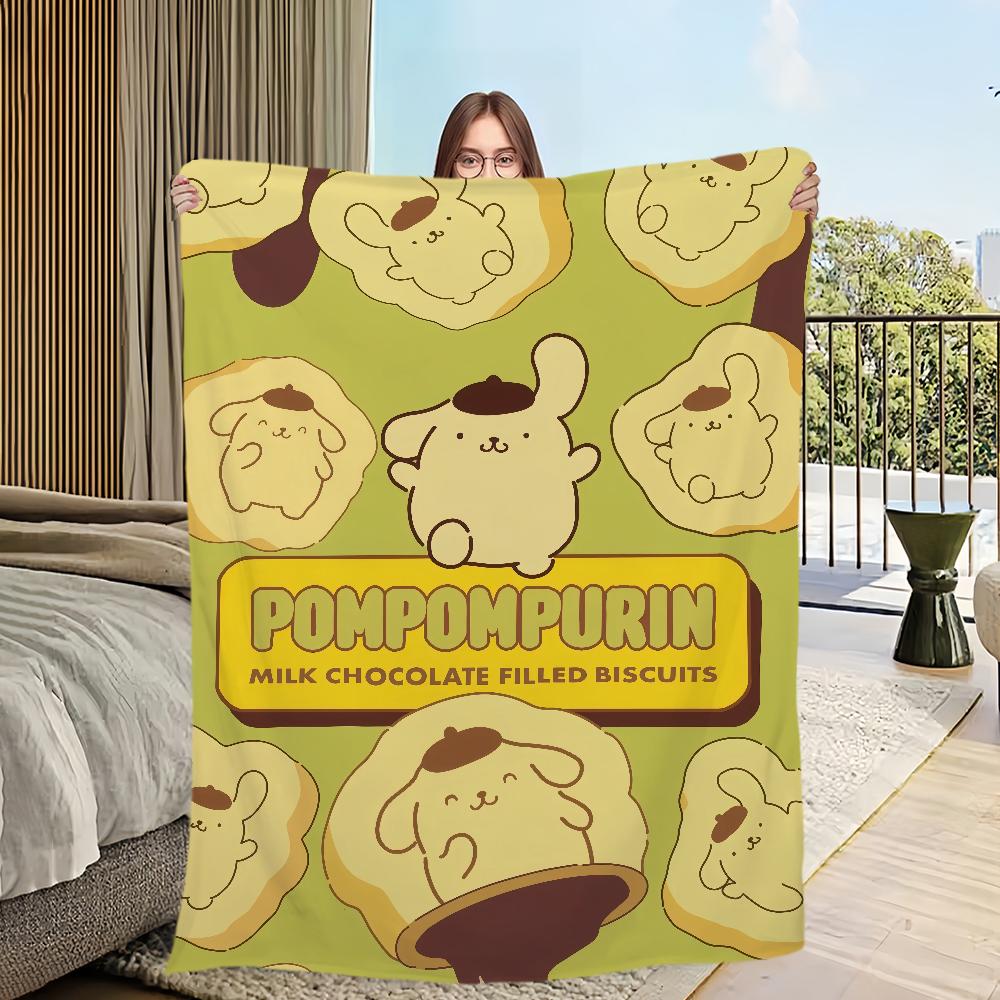 

Четыре сезона DOG теплое мягкое плюшевое одеяло Пурин для дивана мультяшная гостиная милый офис спальня П-ПомПом подарок для путешествий фланель 30x40in