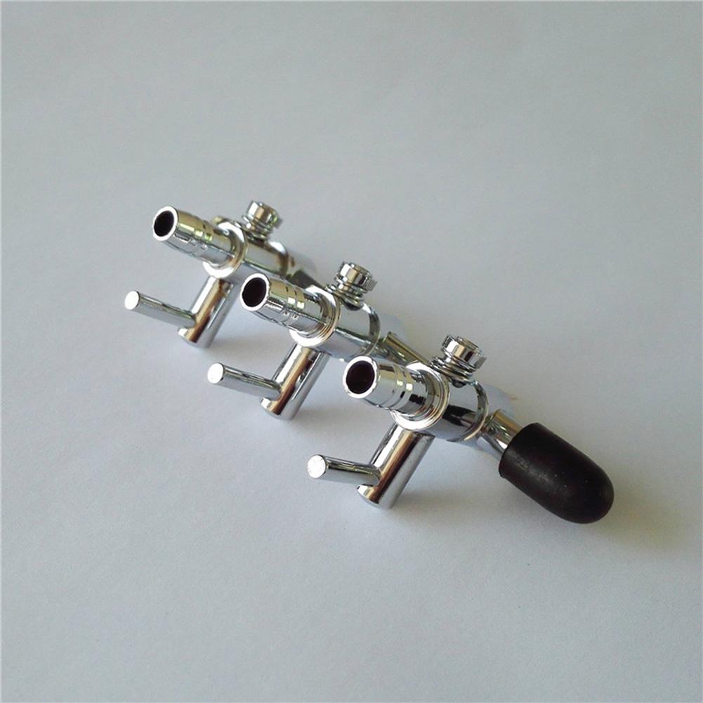 Stainless Steel Aquarium Tank Air Pump Air Flow Splitter Air Flow Tube Pipe Line Control Valve Switch Valve