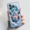 Etui Na Telefon Do ZTE Blade A36 Miękki Silikon Czarny Pokrowiec Unikalny Wzór Góra Śnieżna Odporna Na Wstrząsy Obudowa ZTE Blade A36 Etui