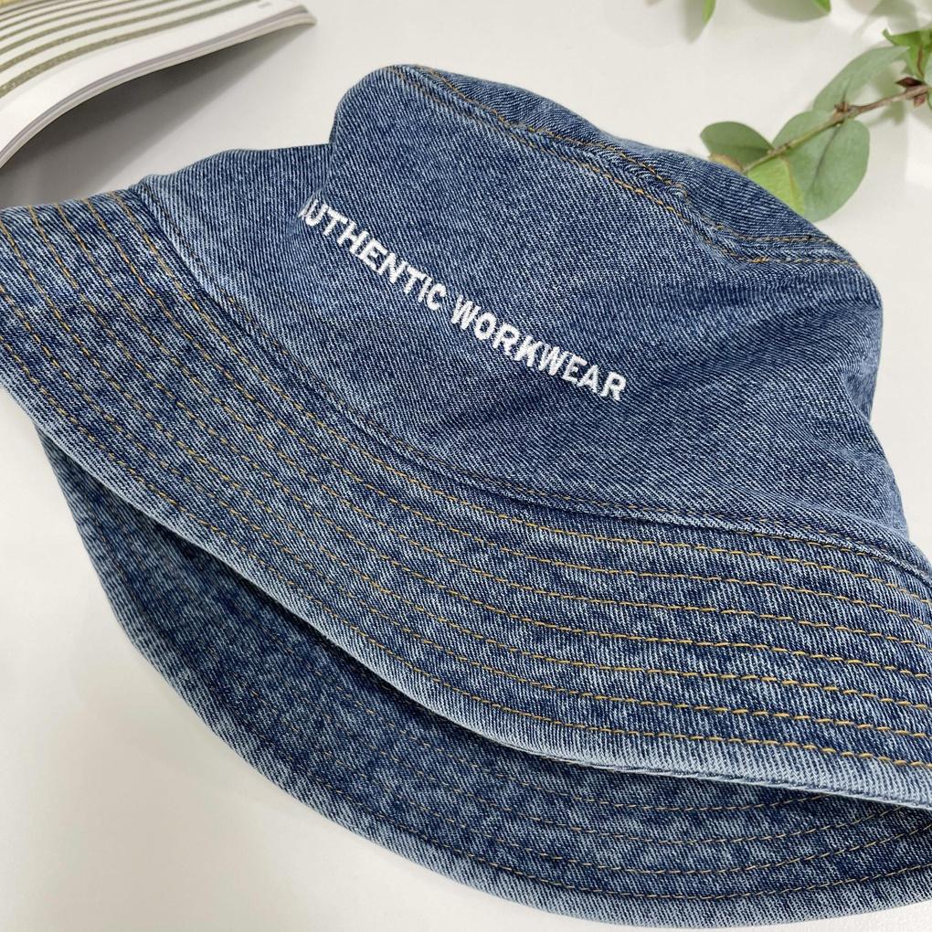 Men's and Women's Daily Bucket Hat Denim Authentic Bucket Hat