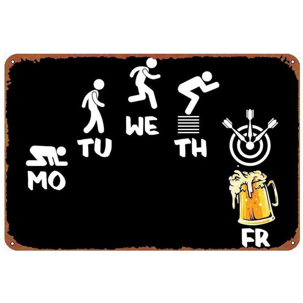 Darts Metal Tin Sign Jusit The Tip Wall Decoration Plaque Vintage Poster Iron Painting for Man Cave Home Cafe Game Room Club