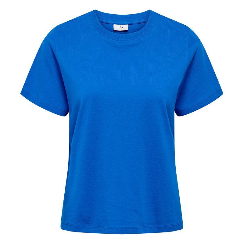 Pisa Kurzarm-Top mit Rundhalsausschnitt aus 100 % Baumwolle, Cloud Dancer Damen JDY