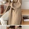 Plus Size Loose Knit Cardigan for Women - Korean Style Long Sweater Coat for Autumn/Winter