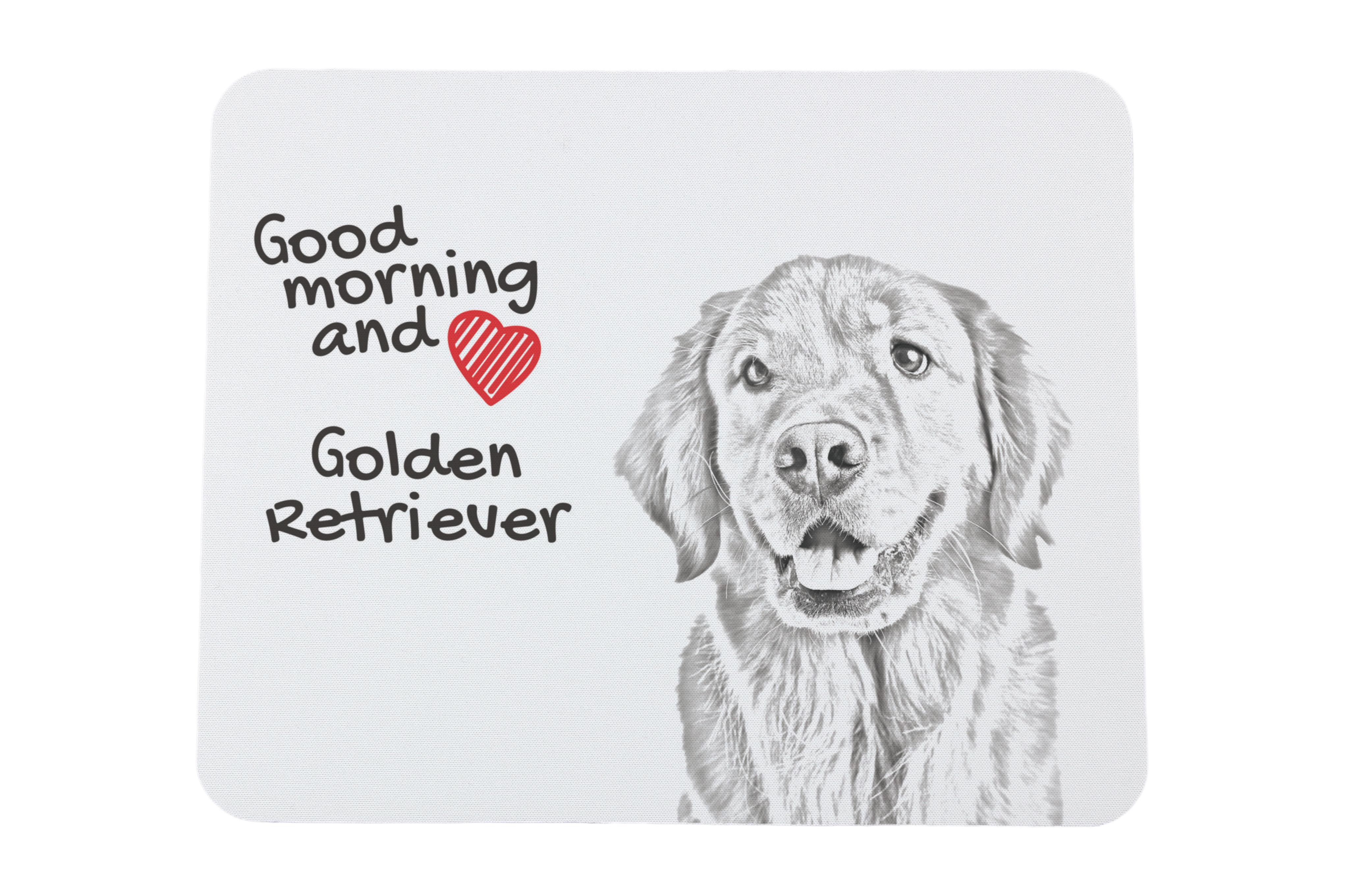 

Golden Retriever - mouse pad with print, personalized dog-themed mouse pad, unique gadget for an office worker by Art-Dog brand