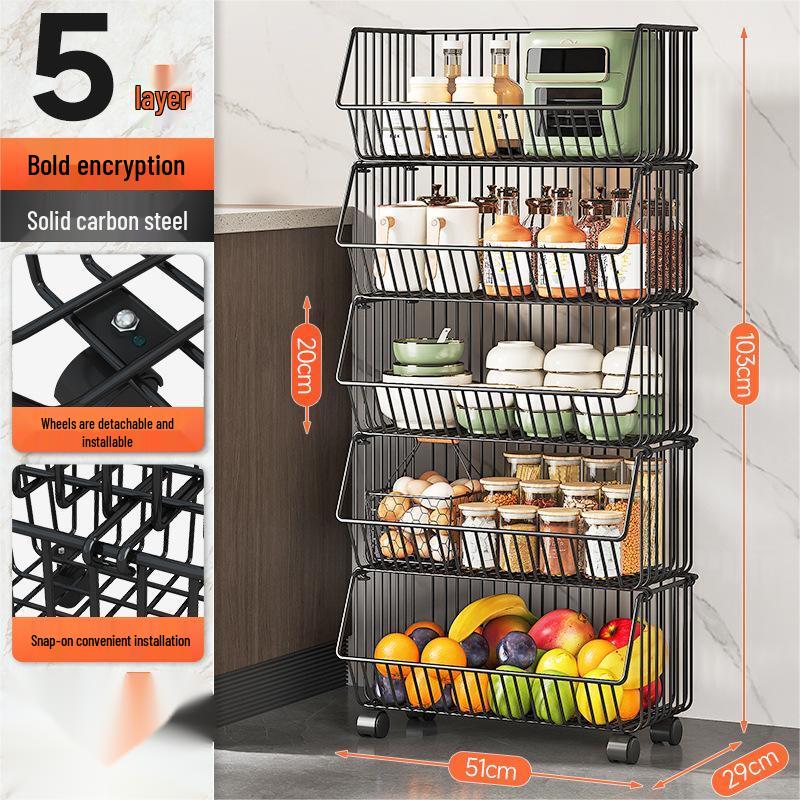

Zhi Shi 5-Tier Kitchen Vegetable Storage Rack