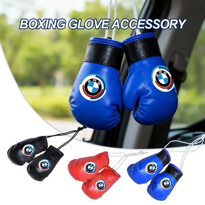 PEXW2 Car Sun Visor Boxing Gloves Pendant Gifts Accessories For M3 M5 E36 E39 E46 E60 E61 E64 E70 E71 E80 E85 E87 E90 E83