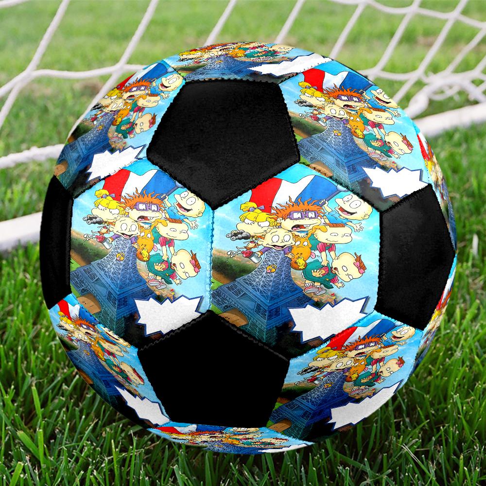 Ballon de Football Rugrats Taille 5, Convient pour les Matchs en Intérieur et en Extérieur, un Cadeau Convient à Tous.