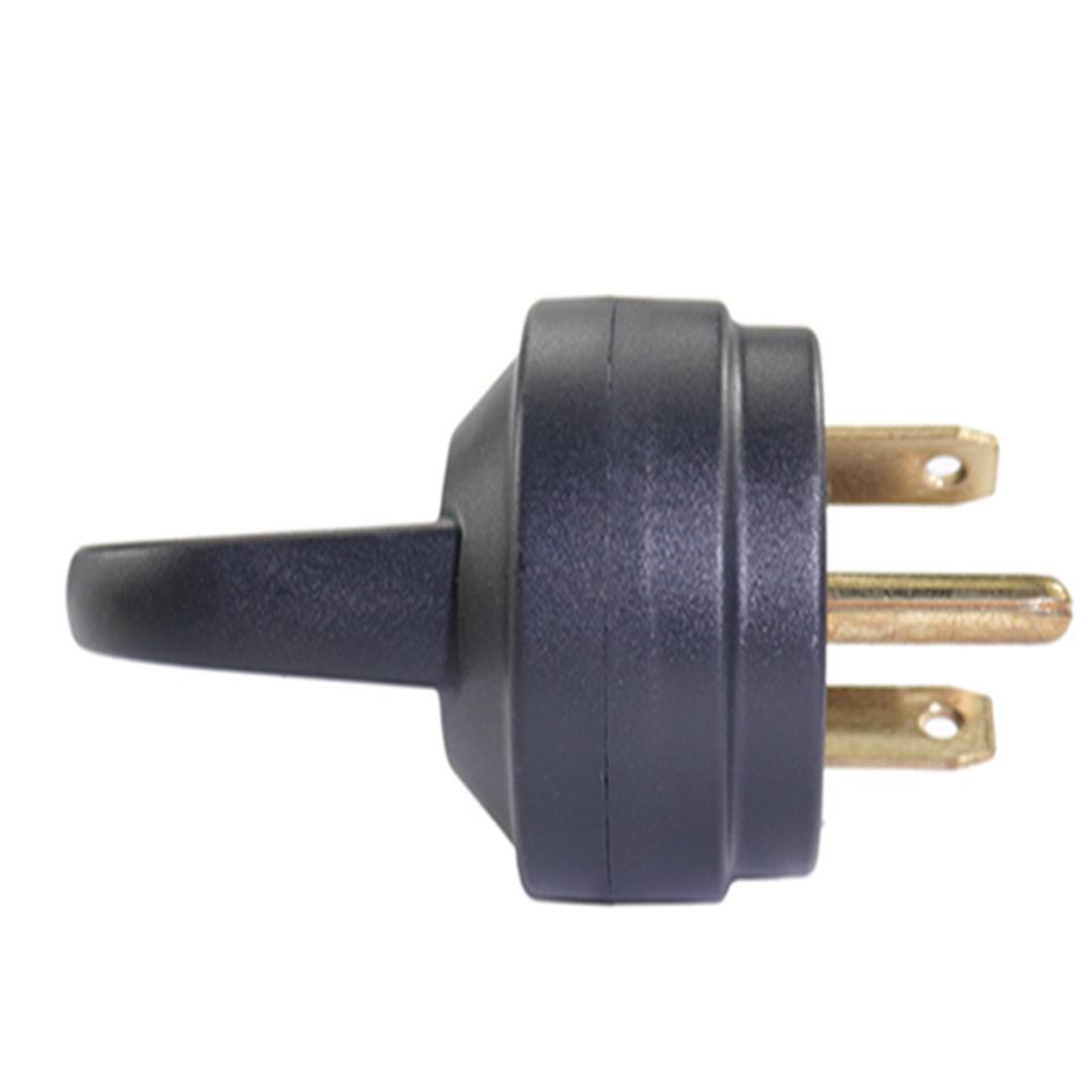 30AMP RV Replacement Male Plug with Easy Unplug Design Black US uygun