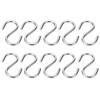 10 Stück S-Haken Tragbar 304 Edelstahl Metall Hängehalter Organizer für Schlüssel Handtuch M4