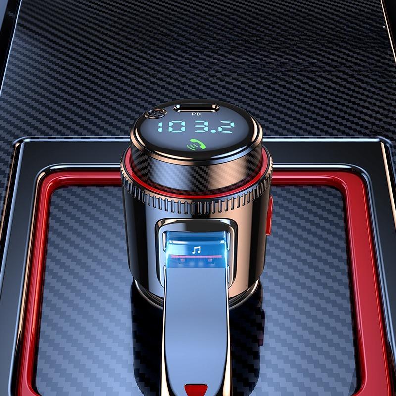 PD30W+QC 3.0 Bluetooth-Compatible 5.4 FM Transmitters Car Radio Wireless Hands-Free Phone Call MP3 Player Fast Charge Adapter