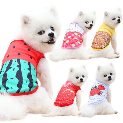 Vestito Traspirante per Cani Domestici Estate Gilet per Cani Piccoli Carino Gilet Mimetico Maglietta Primavera Estate Abbigliamento Bulldog Chihuahua